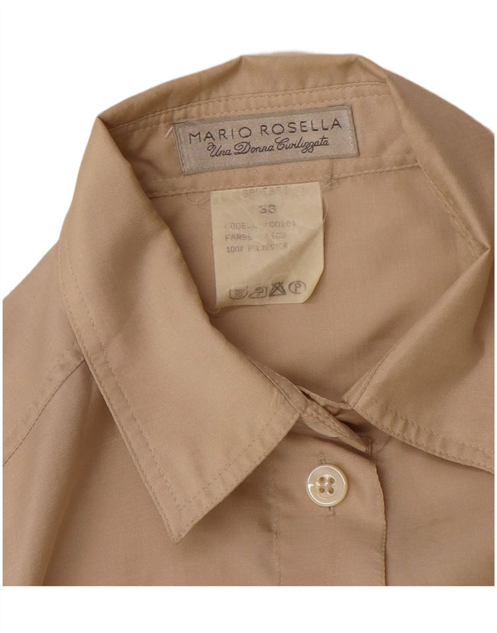 Übergroße Damen-Hemdbluse von Mario Rosella, EU 36, klein, beige, Polyester