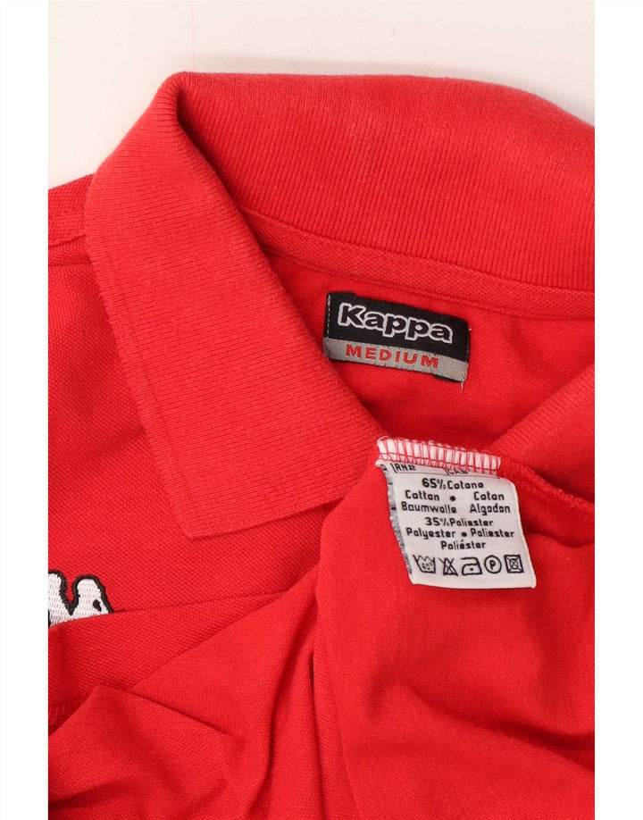 Kappa Herren-Poloshirt aus mittelroter Baumwolle