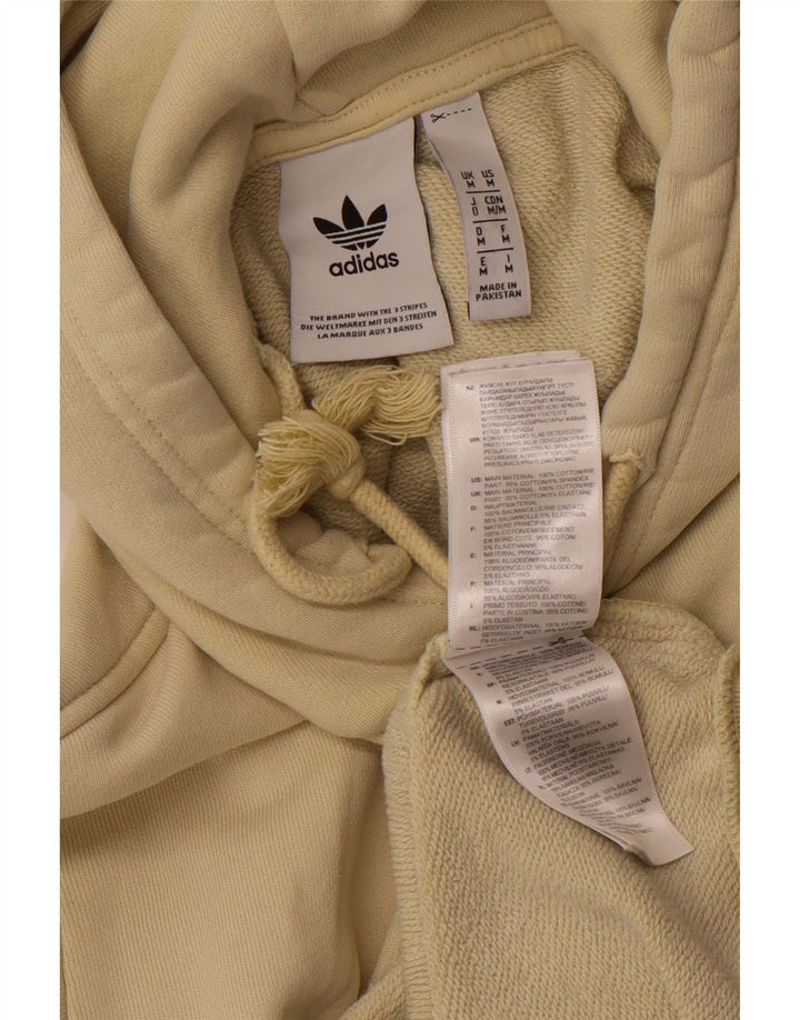 ADIDAS Herren Graphic Hoodie Pullover mittelgelbe Baumwolle