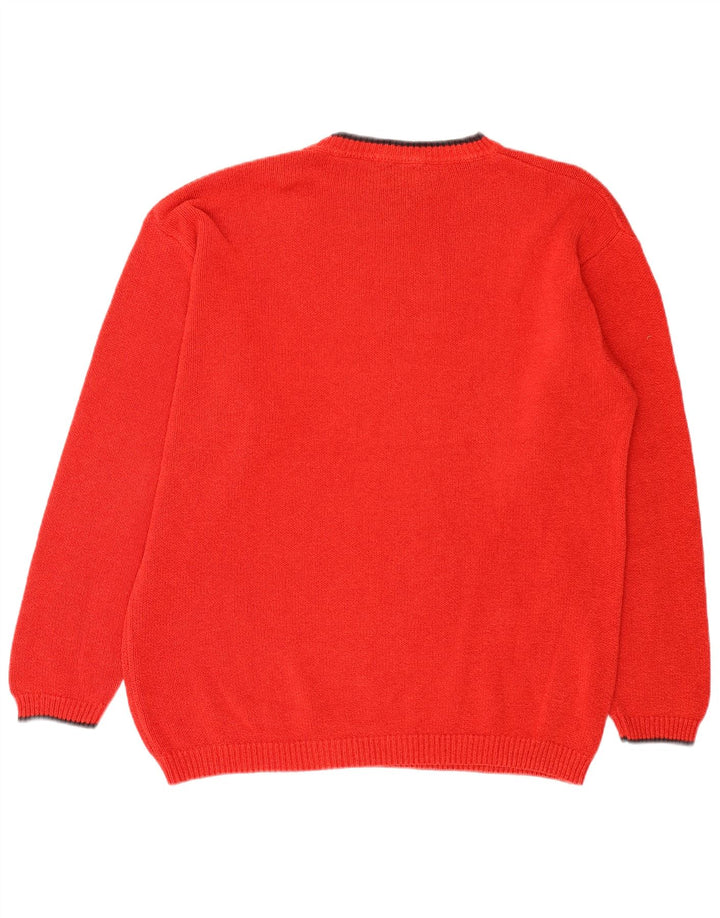 Levi's Herren-Pullover mit Rundhalsausschnitt, XL, rote Baumwolle