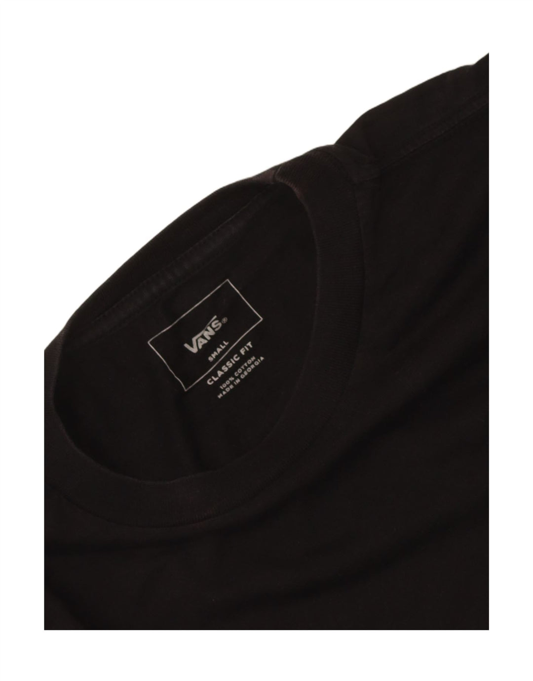 Vans Herren Classic Fit Top Langarm Small Schwarz Baumwolle