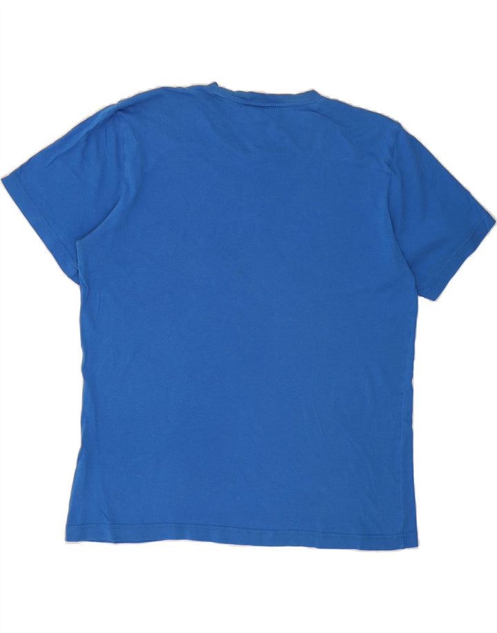 ADIDAS Mens Graphic T-Shirt Top Large Blue Cotton Vintage Adidas and Second-Hand Adidas from Messina Hembry 