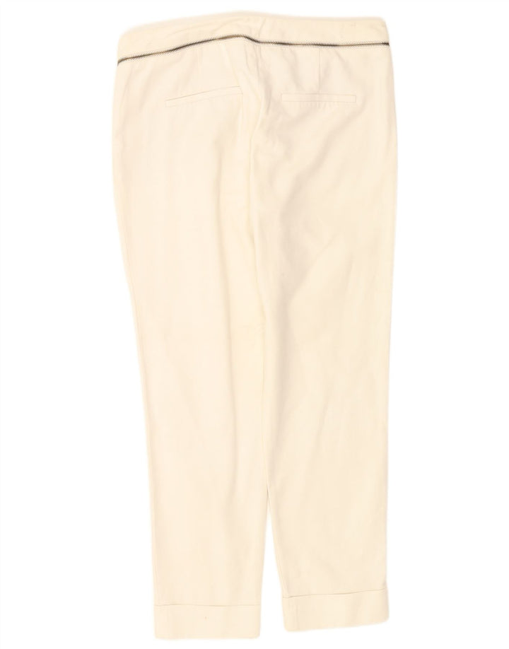 Schmale, kurze Hose von Zara für Damen, EU 38, Größe S, W28, L26, Weiß