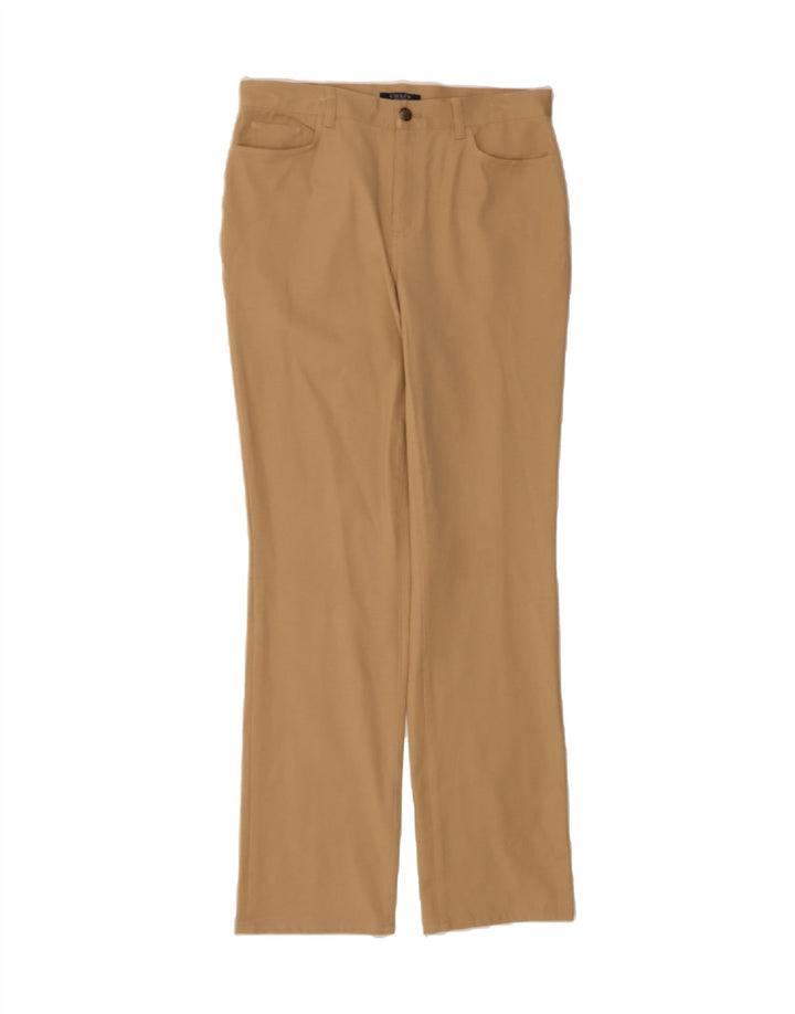 CHAPS Womens Straight Casual Trousers US 6 Medium W30 L32 Beige Classic Vintage Chaps and Second-Hand Chaps from Messina Hembry 
