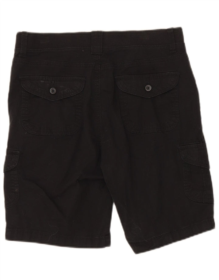 Lee Womens Relaxed Fit Cargo Shorts US 8 Medium W30 Schwarze Baumwolle