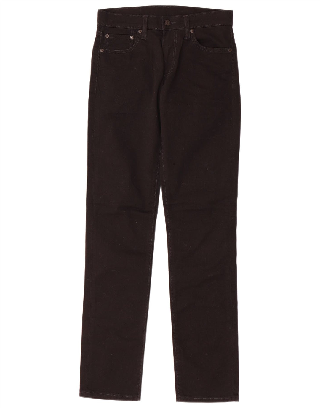 LEVI'S Herren 511 Slim Jeans W30 L34 Schwarze Baumwolle