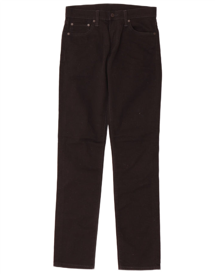 LEVI'S Herren 511 Slim Jeans W30 L34 Schwarze Baumwolle