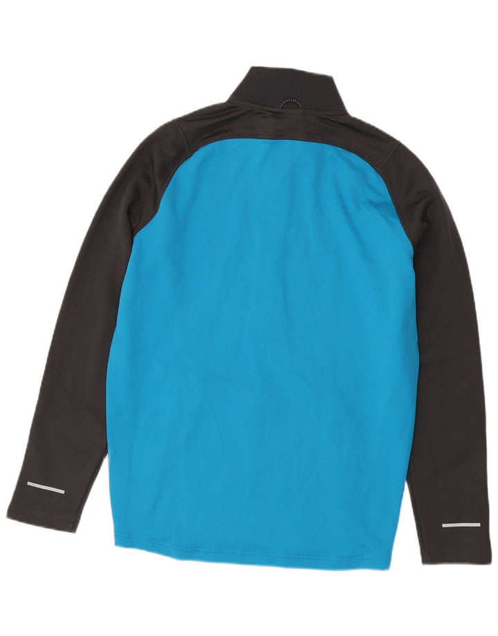 Canterbury Herren-Pullover-Trainingsanzugoberteil mit Reißverschluss am Hals, Größe S, Blau, Farbblock