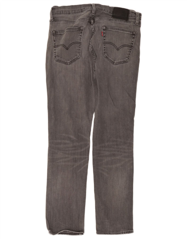 Levi's Herren Slim Jeans W34 L32 Graue Baumwolle