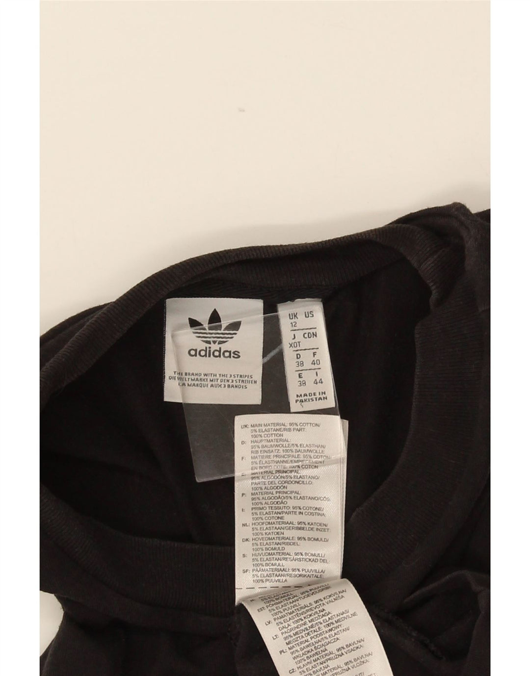 Adidas Damen Graphic Vest Top UK 12 Mittelschwarze Baumwolle