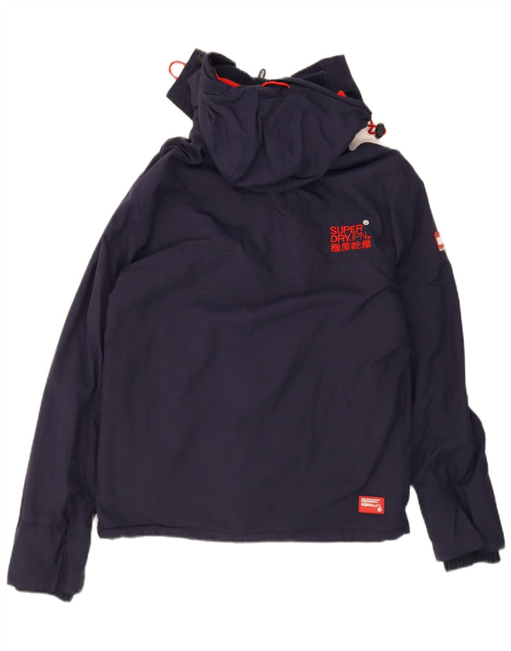 Superdry Herren-Windbreaker-Jacke mit Grafik, Größe 36, Marineblau