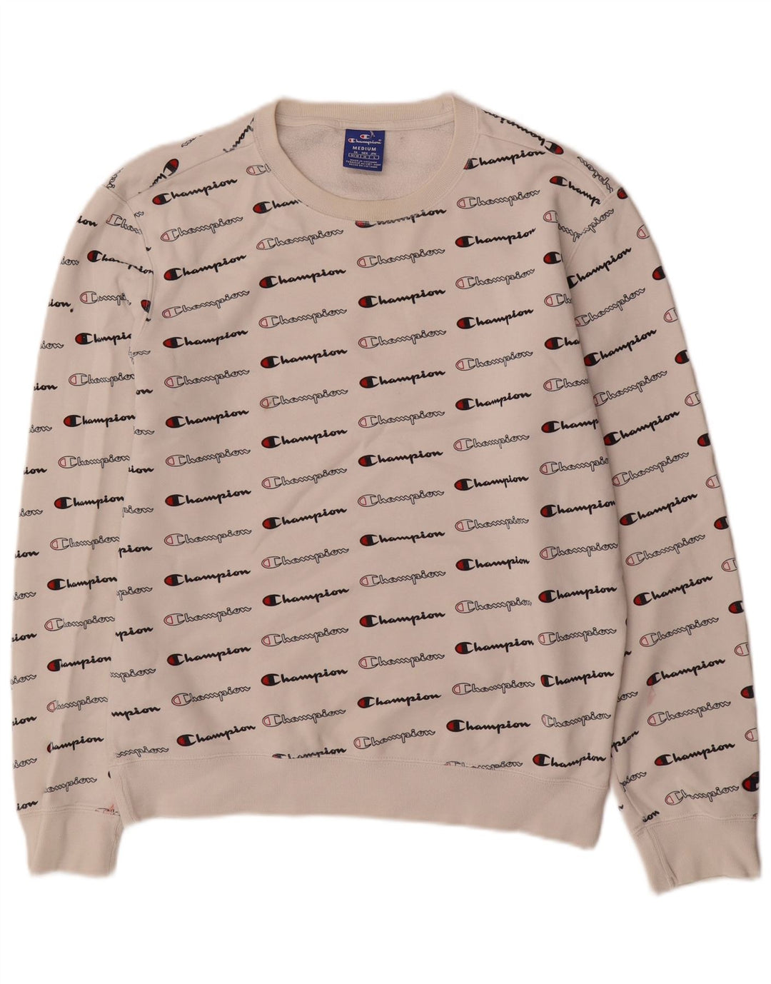 Champion Herren-Sweatshirt mit Grafik, mittelweiße Baumwolle