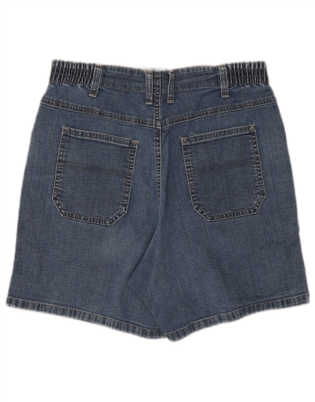 LEE Damen-Jeansshorts mit hoher Taille, US 10, Größe L, W28, blaue Baumwolle