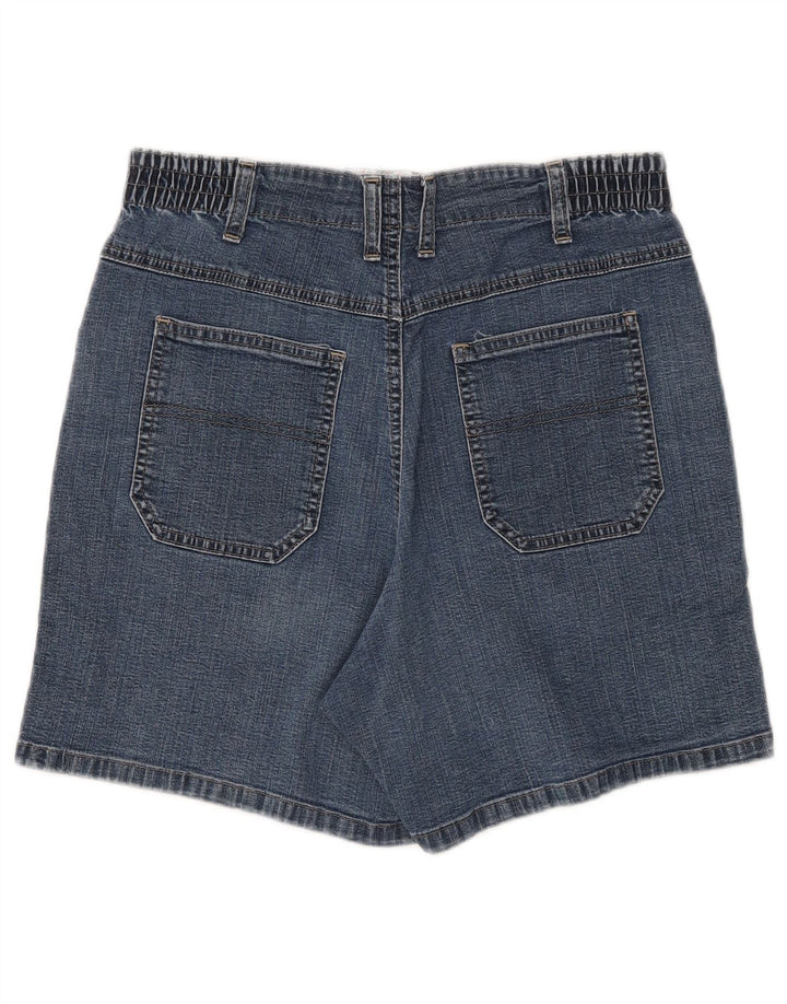 LEE Damen-Jeansshorts mit hoher Taille, US 10, Größe L, W28, blaue Baumwolle