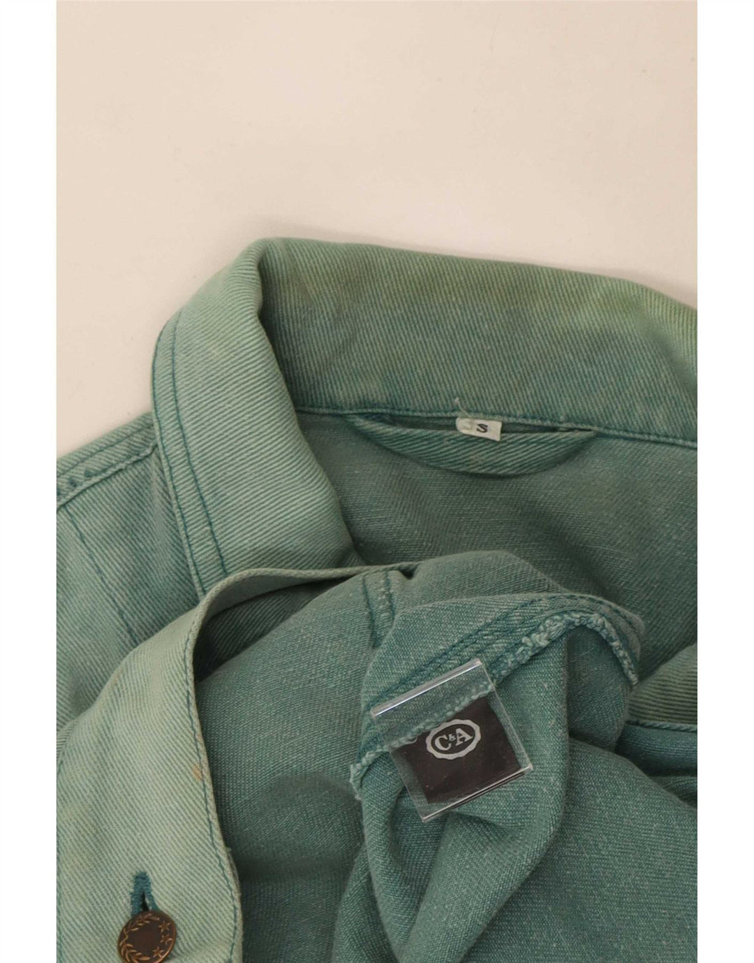 C&A Herren Jeansweste UK 36 Small Blau Baumwolle