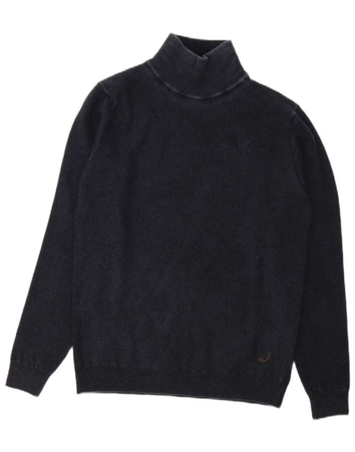 Jacob Cohen Herren-Pullover mit Rollkragen, mittlere marineblaue Wolle