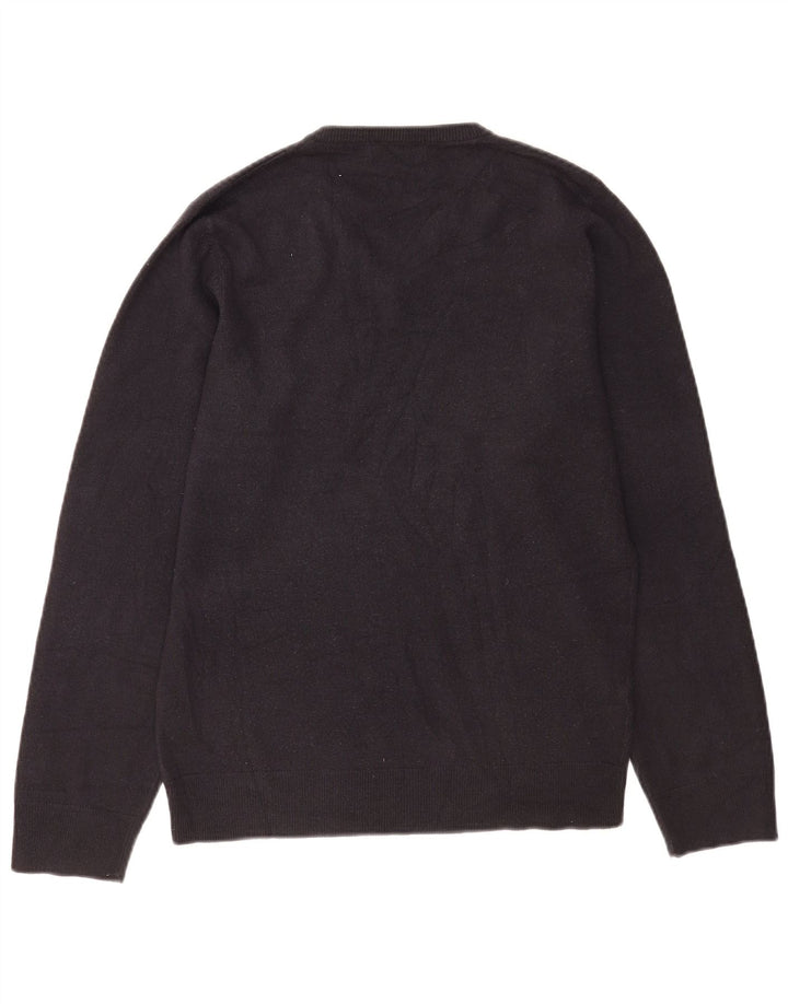 Marks & Spencer Herren Blue Harbour Pullover mit V-Ausschnitt, Größe S, Marineblau