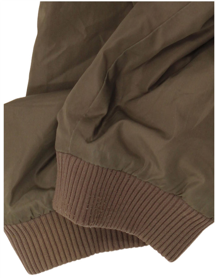 Adidas Jungen-Windbreakerjacke mit Kapuze, 15–16 Jahre, Khaki, Polyamid