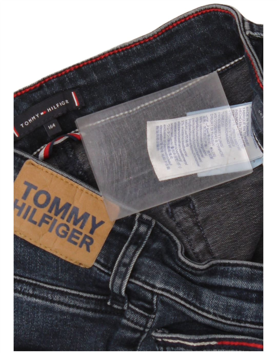 TOMMY HILFIGER Mädchen Skinny Jeans 13-14 Jahre W28 L29 Marineblau Baumwolle