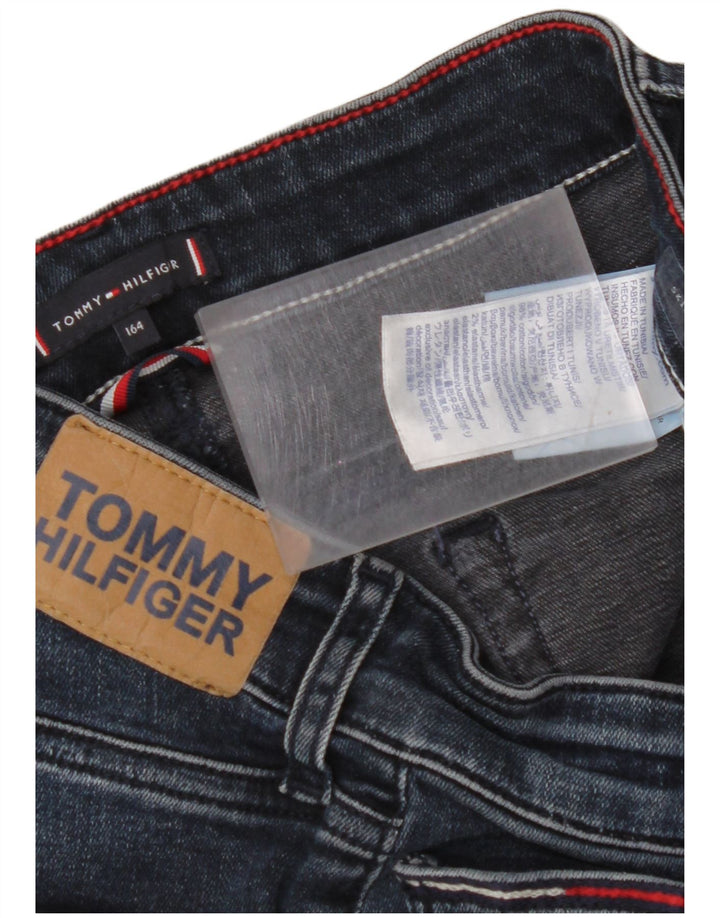 TOMMY HILFIGER Mädchen Skinny Jeans 13-14 Jahre W28 L29 Marineblau Baumwolle