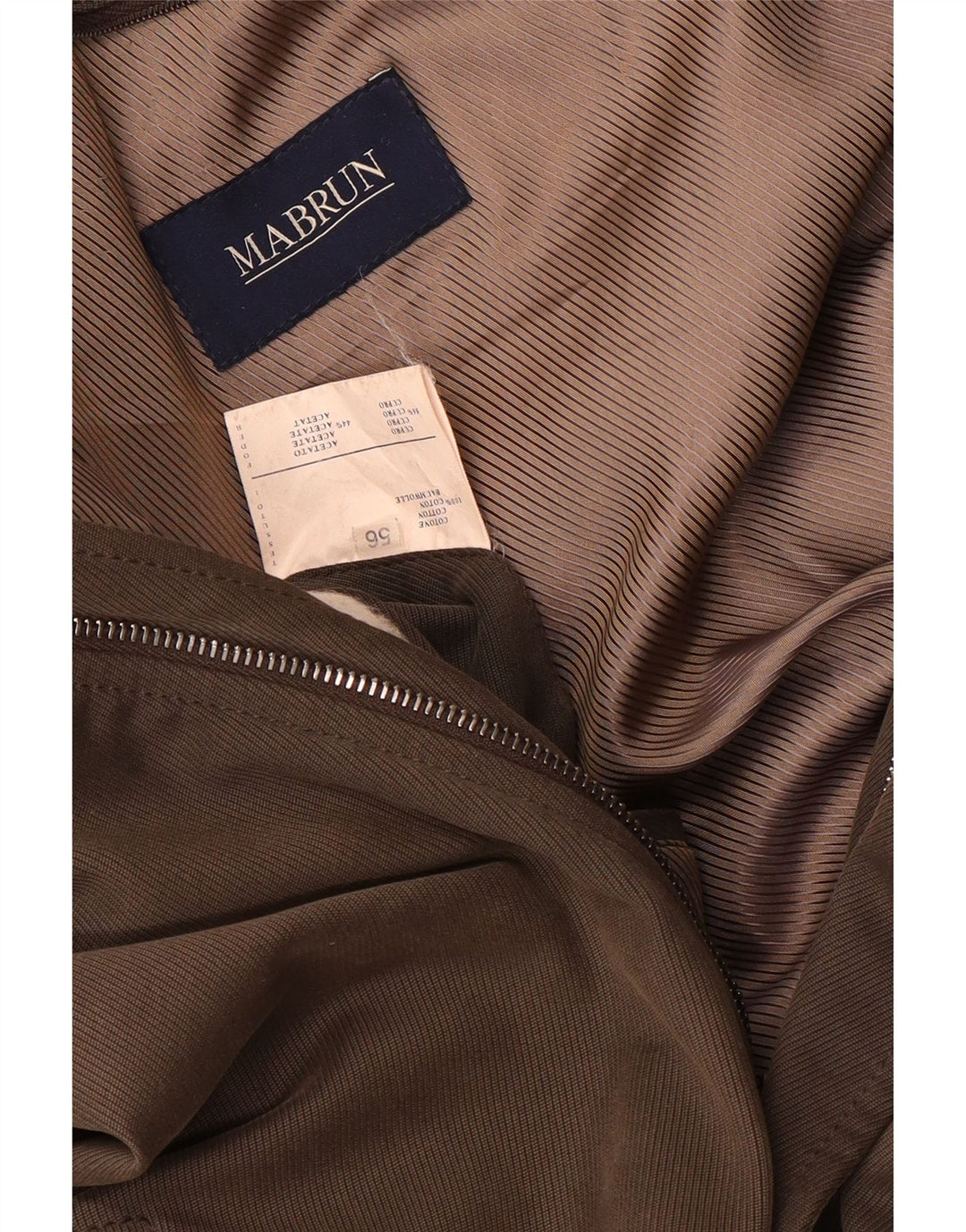 Mabrun Herren Utility Jacke IT 56 3XL Braune Baumwolle