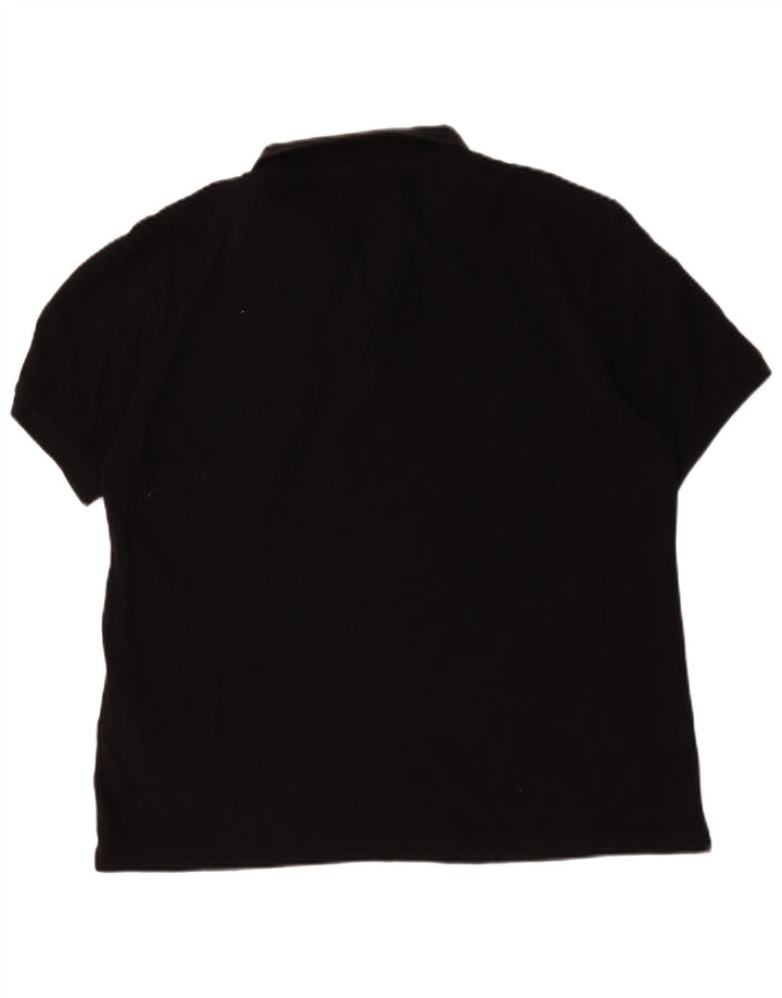 Massimo Dutti Herren Poloshirt 2XL Schwarz Baumwolle