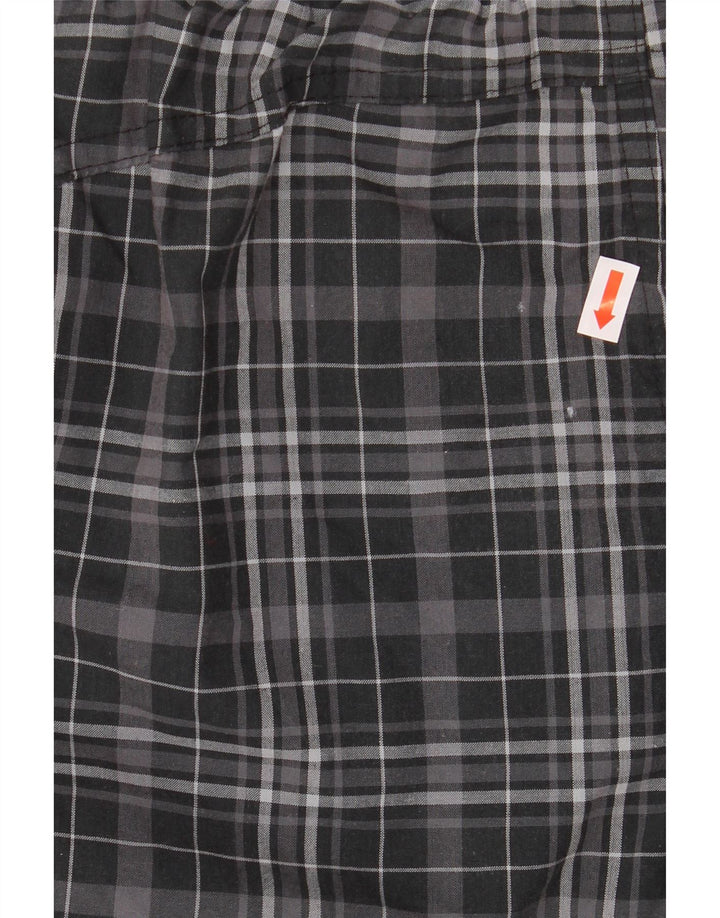 ADIDAS Herren-Badeshorts, groß, schwarz kariert, Polyester