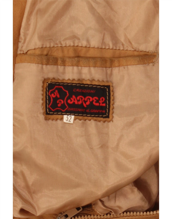 Arpel Herren Wildleder Bomberjacke IT 52 XL Braunes Leder