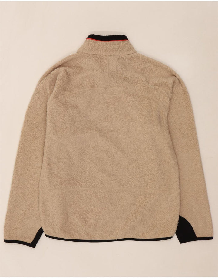 FILA Herren Fleecejacke UK 40 Large Beige Colourblock Polyester