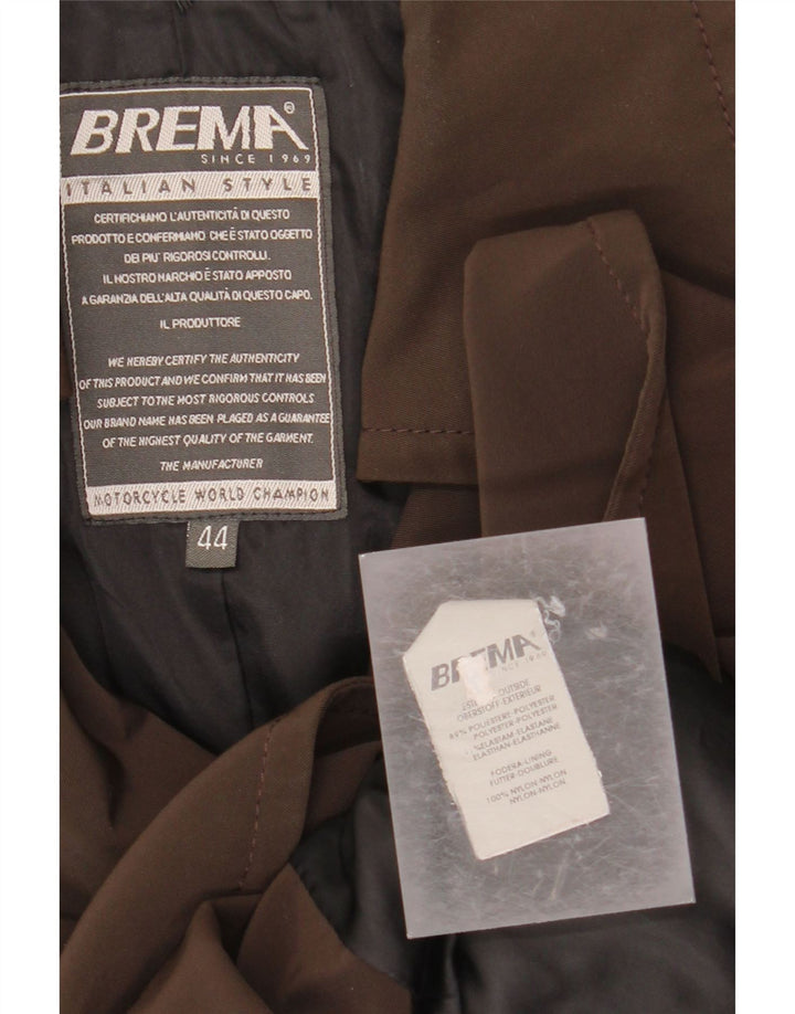 BREMA Damen Zweireihiger Trenchcoat IT 44 Mittelbraunes Polyester