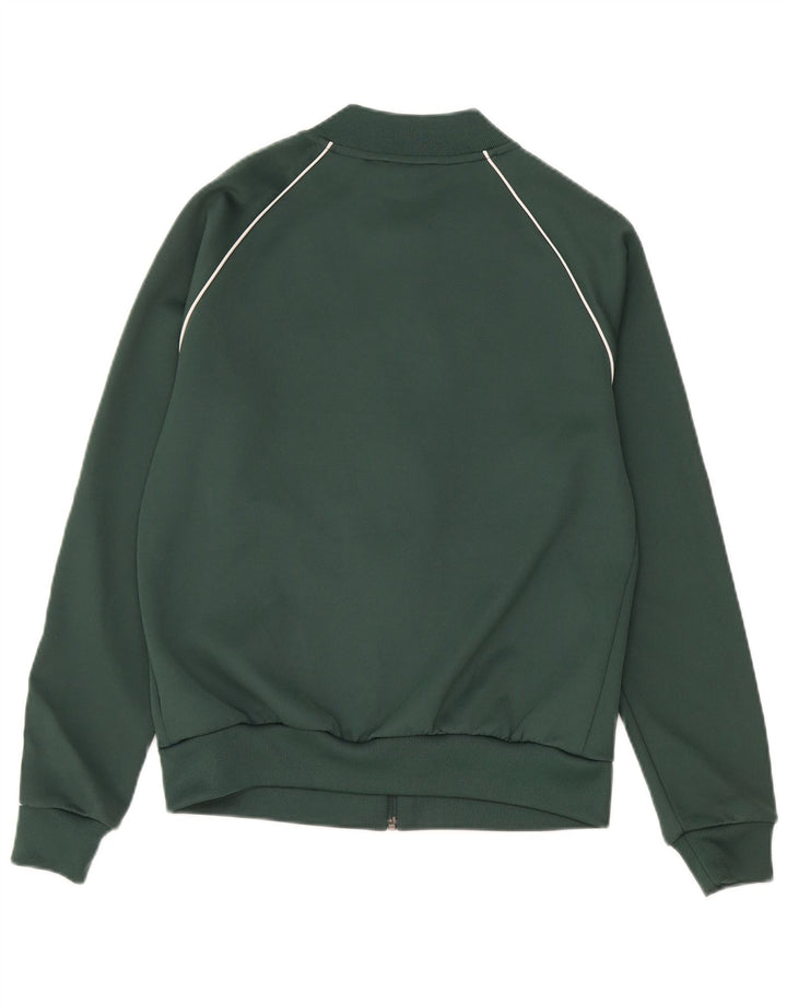 Adidas Damen-Trainingsanzug mit normaler Passform, Top-Jacke, Gr. 10, klein, grün, Polyester