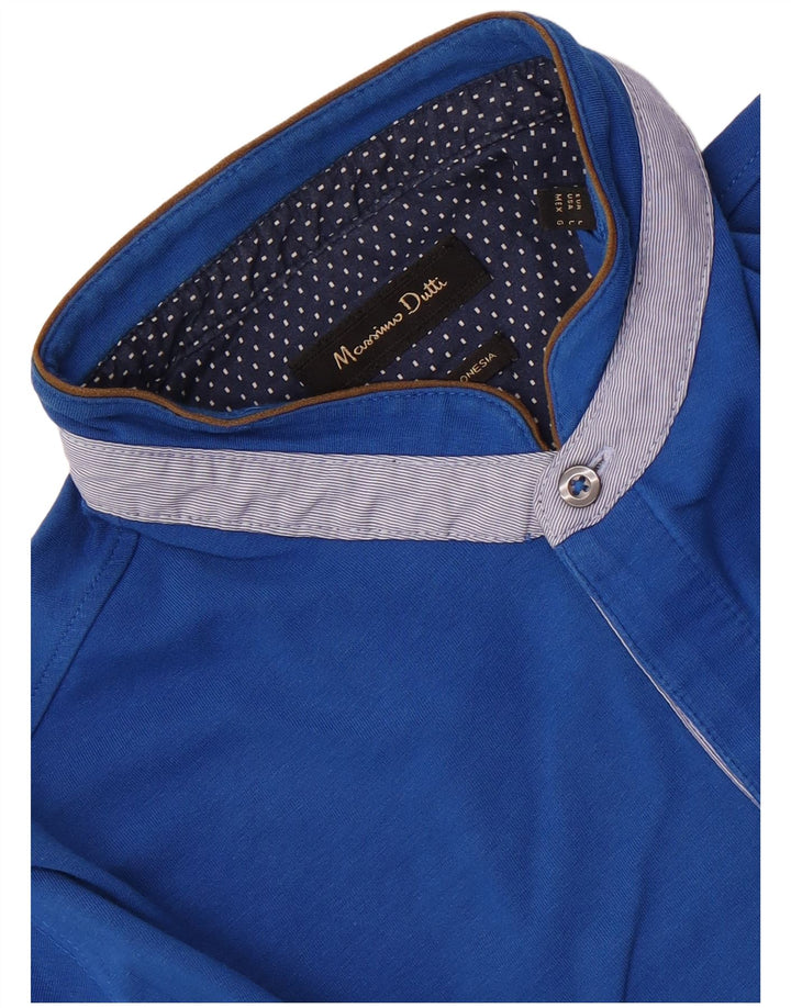 Massimo Dutti Herren Poloshirt Large Blau