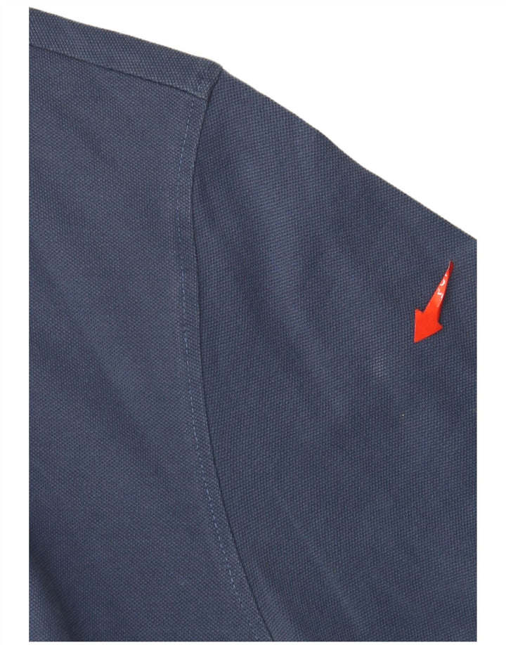 Liu Jo Herren-Poloshirt, groß, marineblau, Baumwolle