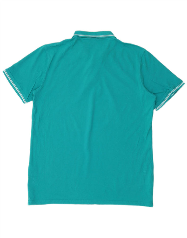 Carrera Herren Poloshirt 2XL Türkis Baumwolle