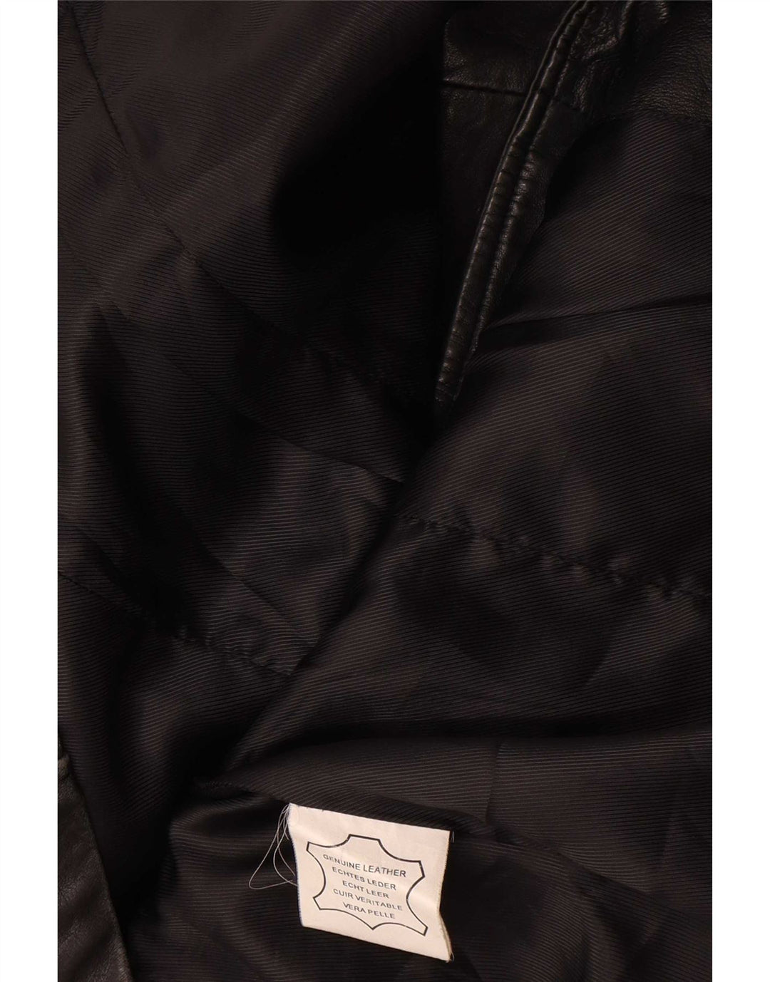 Vintage Damen Lederjacke UK 14 Mittelschwarzes Leder
