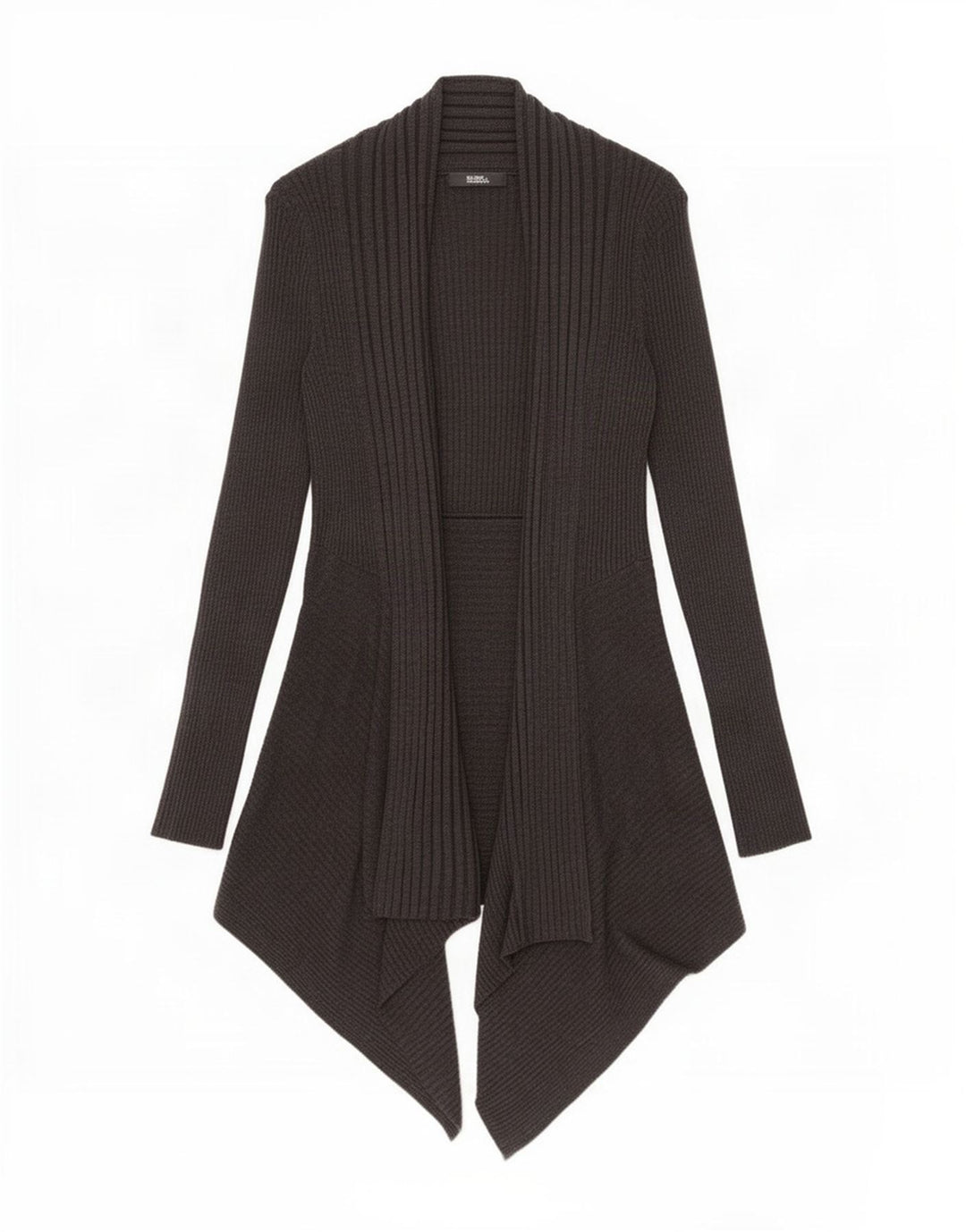 Marks & Spencer Damen Longline Open Cardigan Pullover UK 8 Small Grau