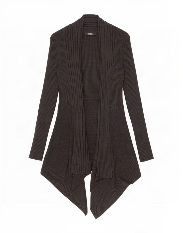 Marks & Spencer Damen Longline Open Cardigan Pullover UK 8 Small Grau