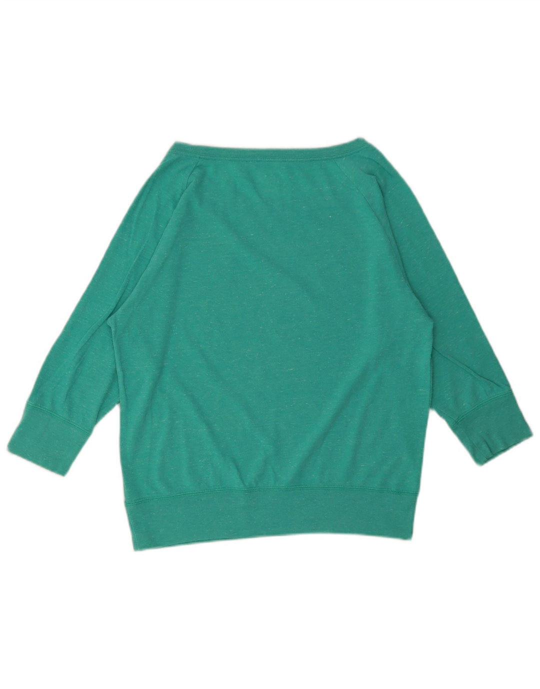 Nike Womens Graphic Top 3/4 Ärmel UK 14 Mittelgrün meliert