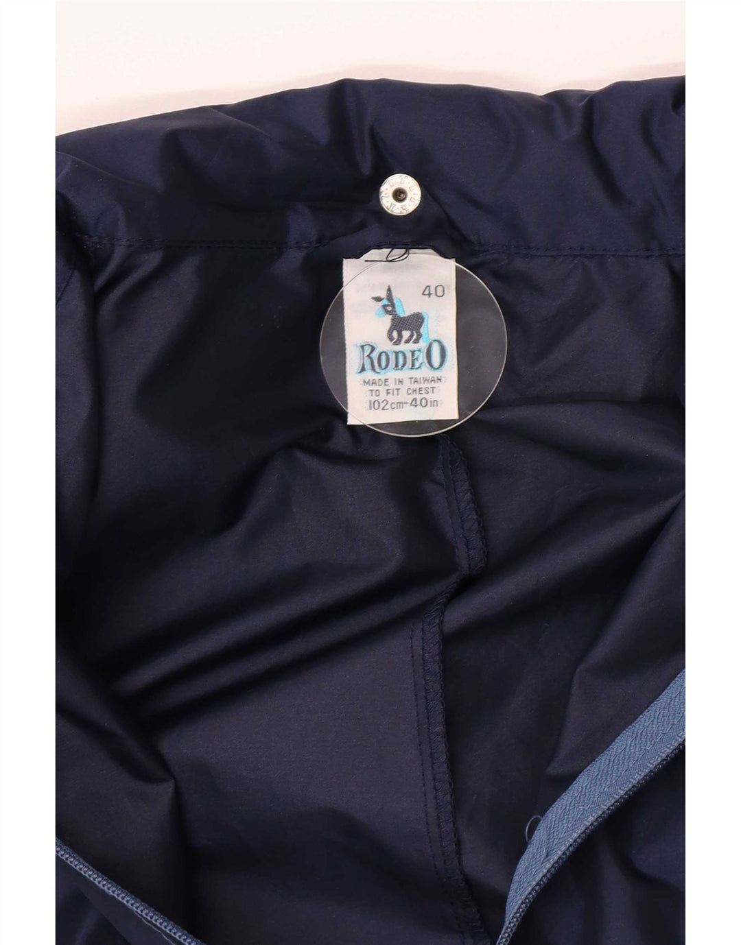 Rodeo Herren-Overall mit Kapuze, Arbeitskleidung, mittelblaues Colourblock-Nylon