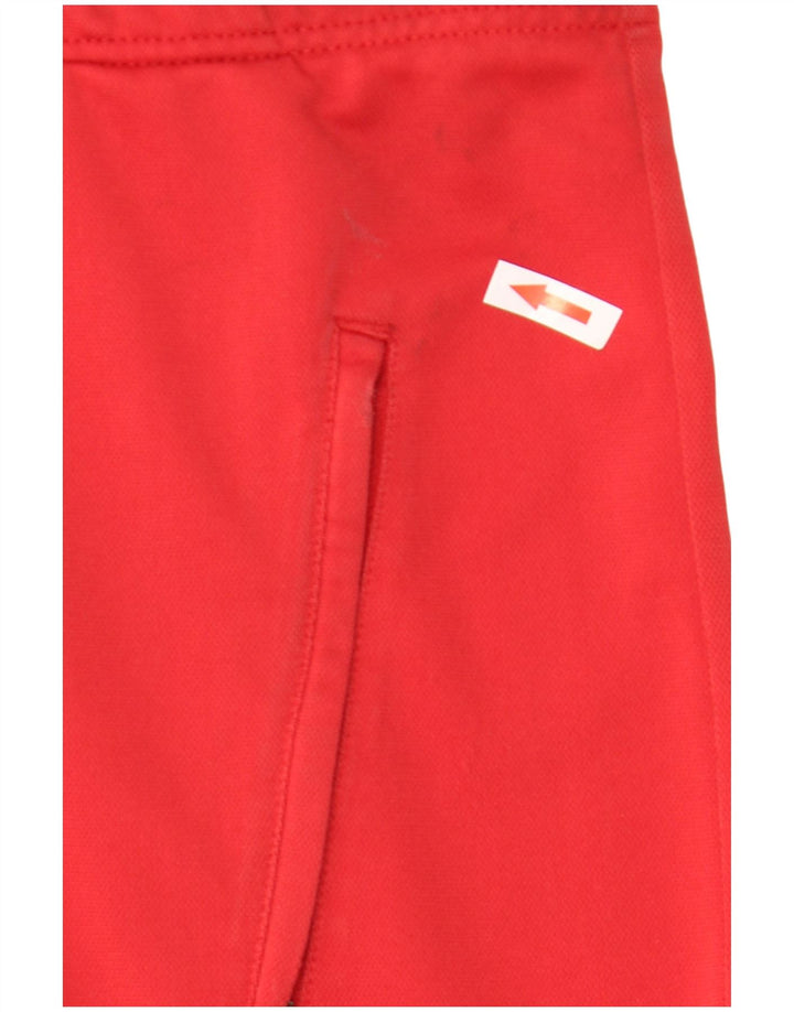 Nike Herren-Trainingsanzugoberteil, UK-Größe 35/37, klein, rotes Farbblock-Polyester