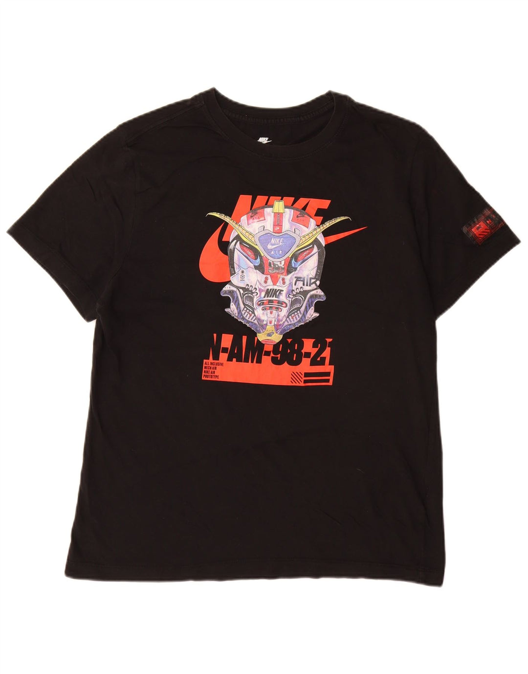 Nike Herren-T-Shirt mit Grafik, groß, aus schwarzer Baumwolle