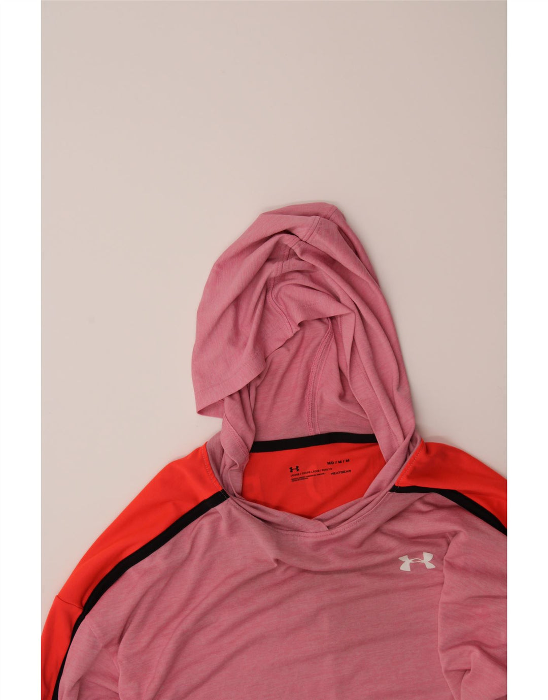 UNDER ARMOUR Womens Heat Gear Top Long Sleeve UK 14 Medium Pink Vintage Under Armour and Second-Hand Under Armour from Messina Hembry 