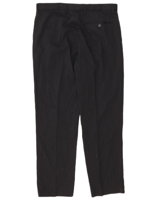 Marks & Spencer Damen Straight Regular Anzughose W32 L29 Schwarz