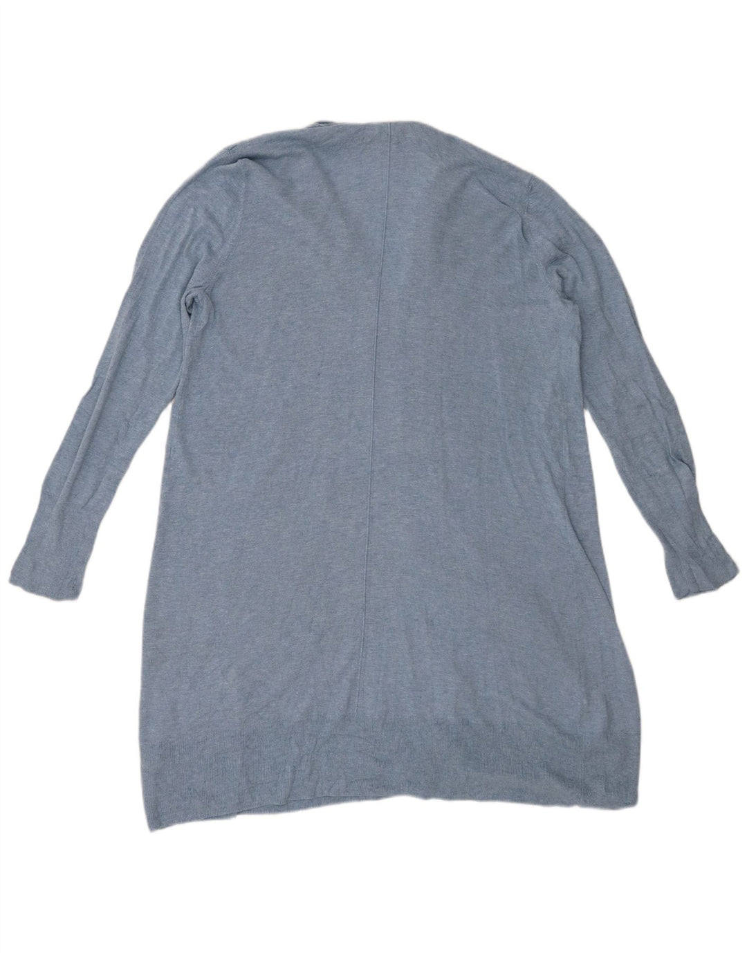 CHAPS Damen Longline Open Cardigan Pullover UK 16 Large Blau Baumwolle
