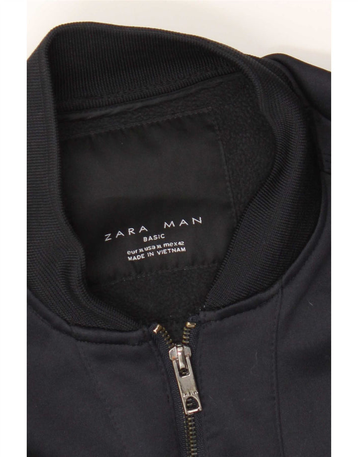 Zara Herren Bomberjacke UK 42 XL Marineblau