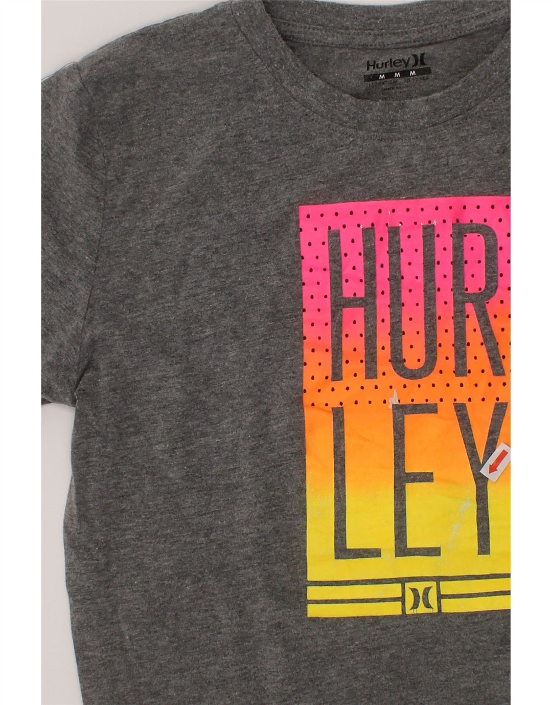HURLEY Boys Graphic T-Shirt Top 10-11 Years Medium  Grey Vintage Hurley and Second-Hand Hurley from Messina Hembry 