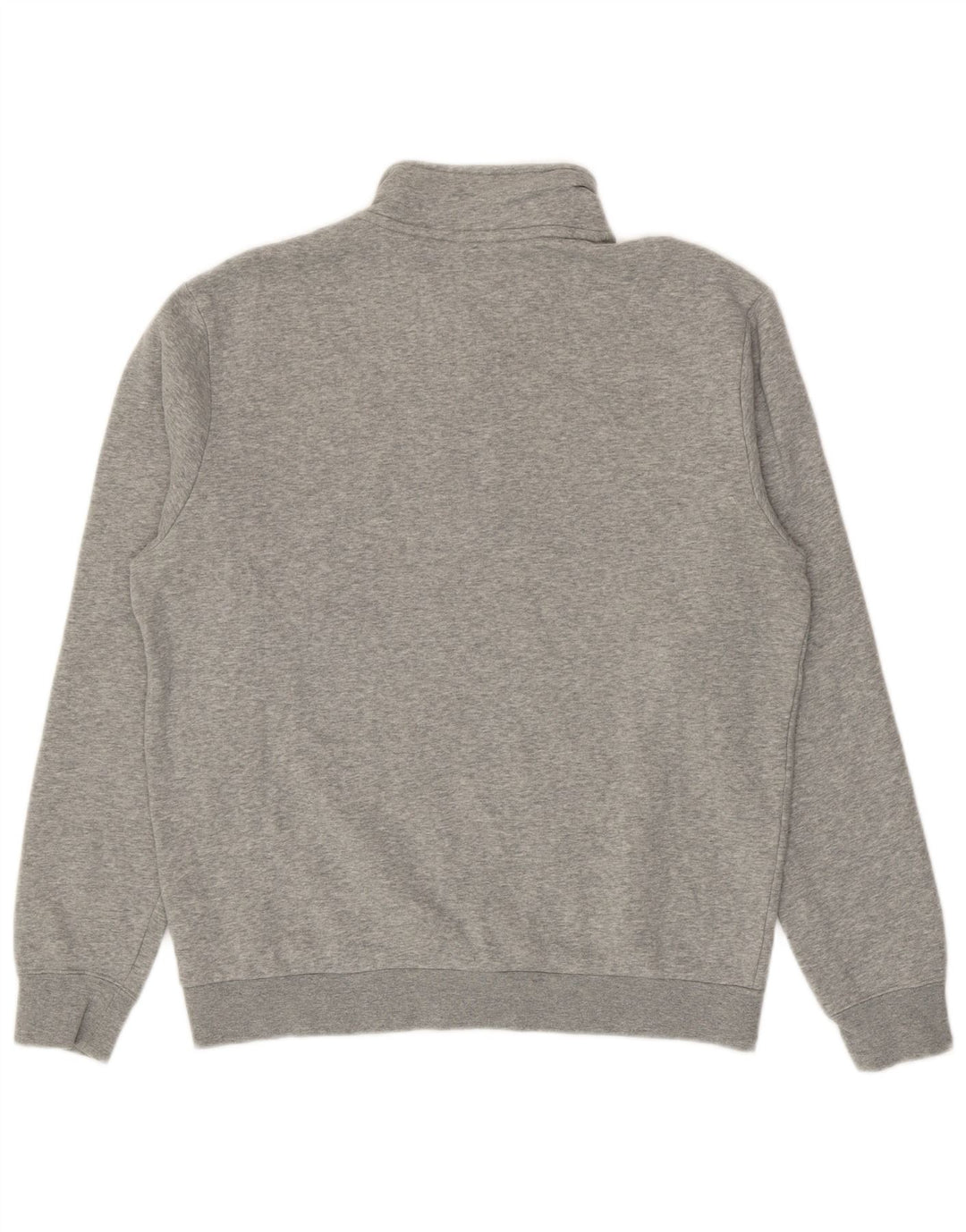 Nike Herren-Sweatshirt mit Reißverschluss am Hals, mittelgraue Colourblock-Baumwolle