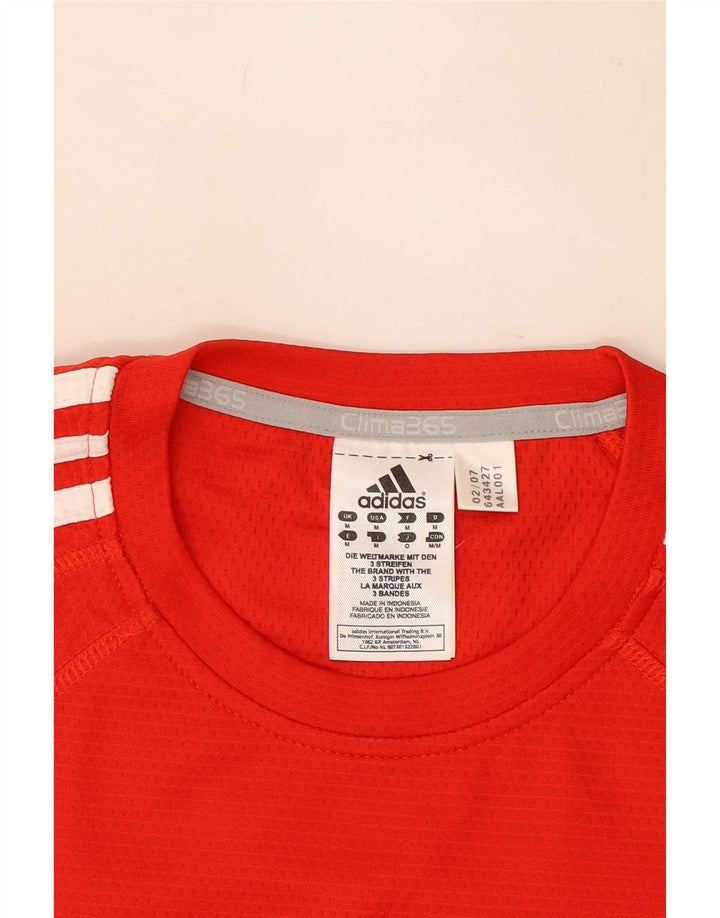 Adidas Herren Kruger Graphic T-Shirt Top Mittelrotes Polyester