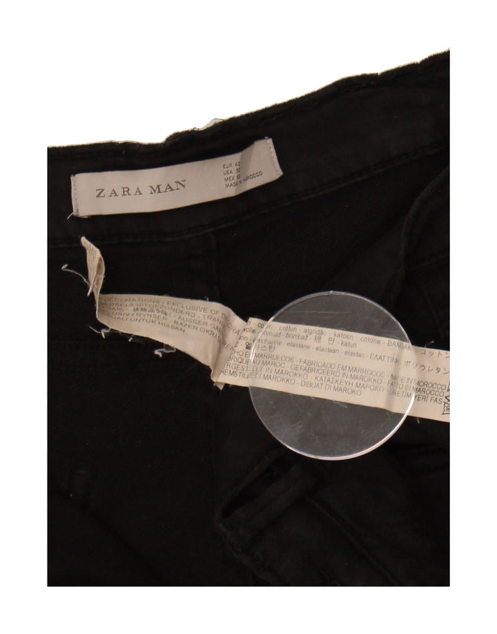 ZARA Mens Denim Shorts  W32 Black Cotton Vintage Zara and Second-Hand Zara from Messina Hembry 