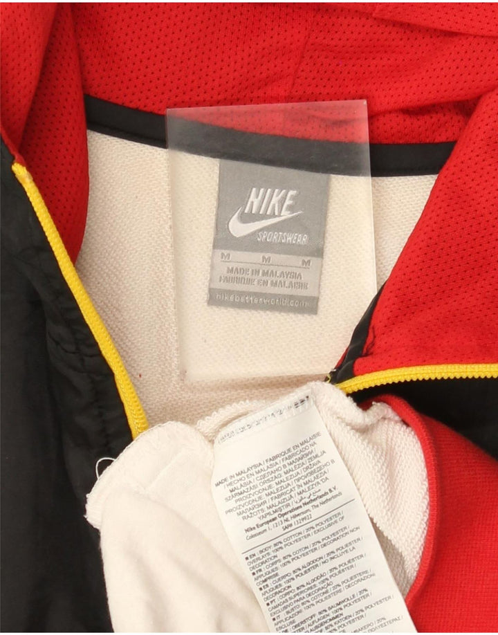 Nike Herren-Kapuzenpullover mit grafischem Reißverschluss, mittelgroß, mehrfarbig, Farbblock